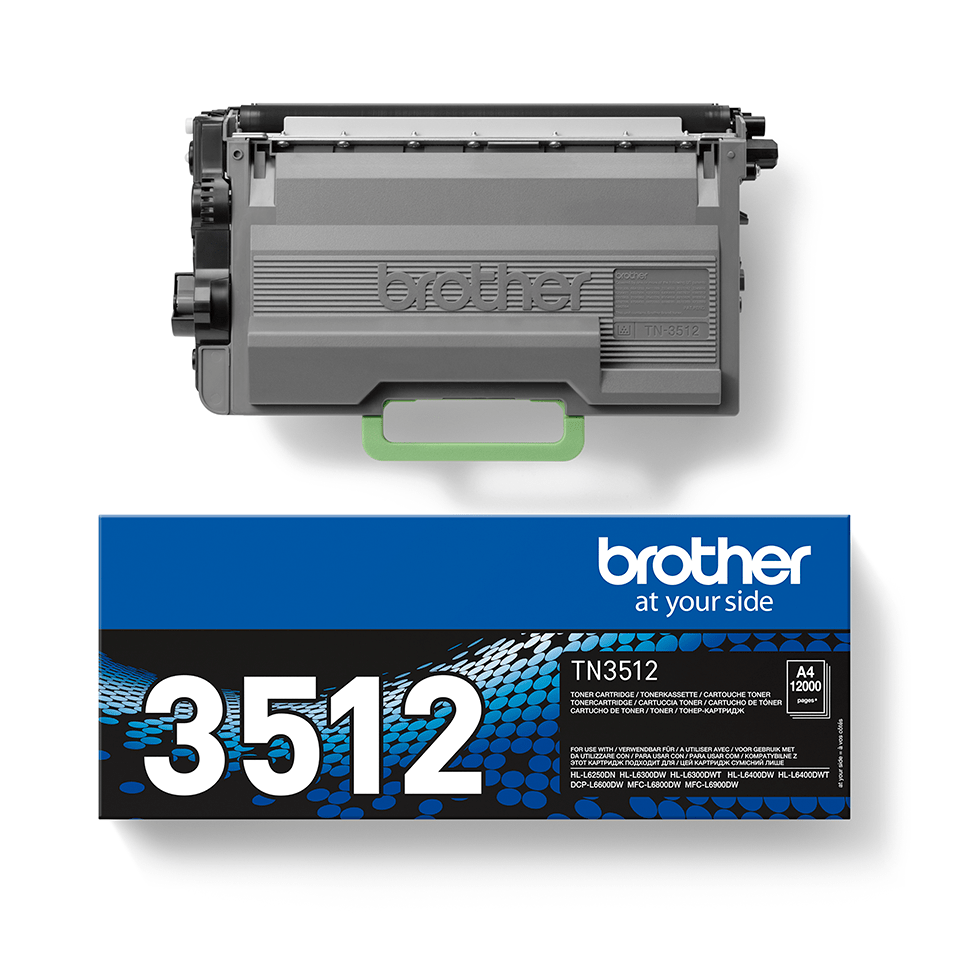 Brother original TN3512 tonerkassett hög kapacitet – svart 3